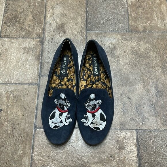 Boutique 9 Shoes - Boutique 9 embroidered frenchie design loafer sz 9